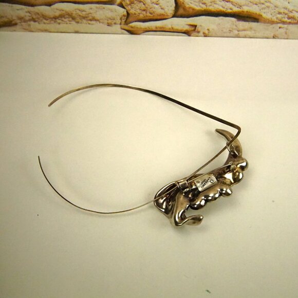 Rare Israel Amber & 925 Silver Calla Lily Combo: Pendant Necklace or Brooch - Picture 12 of 15